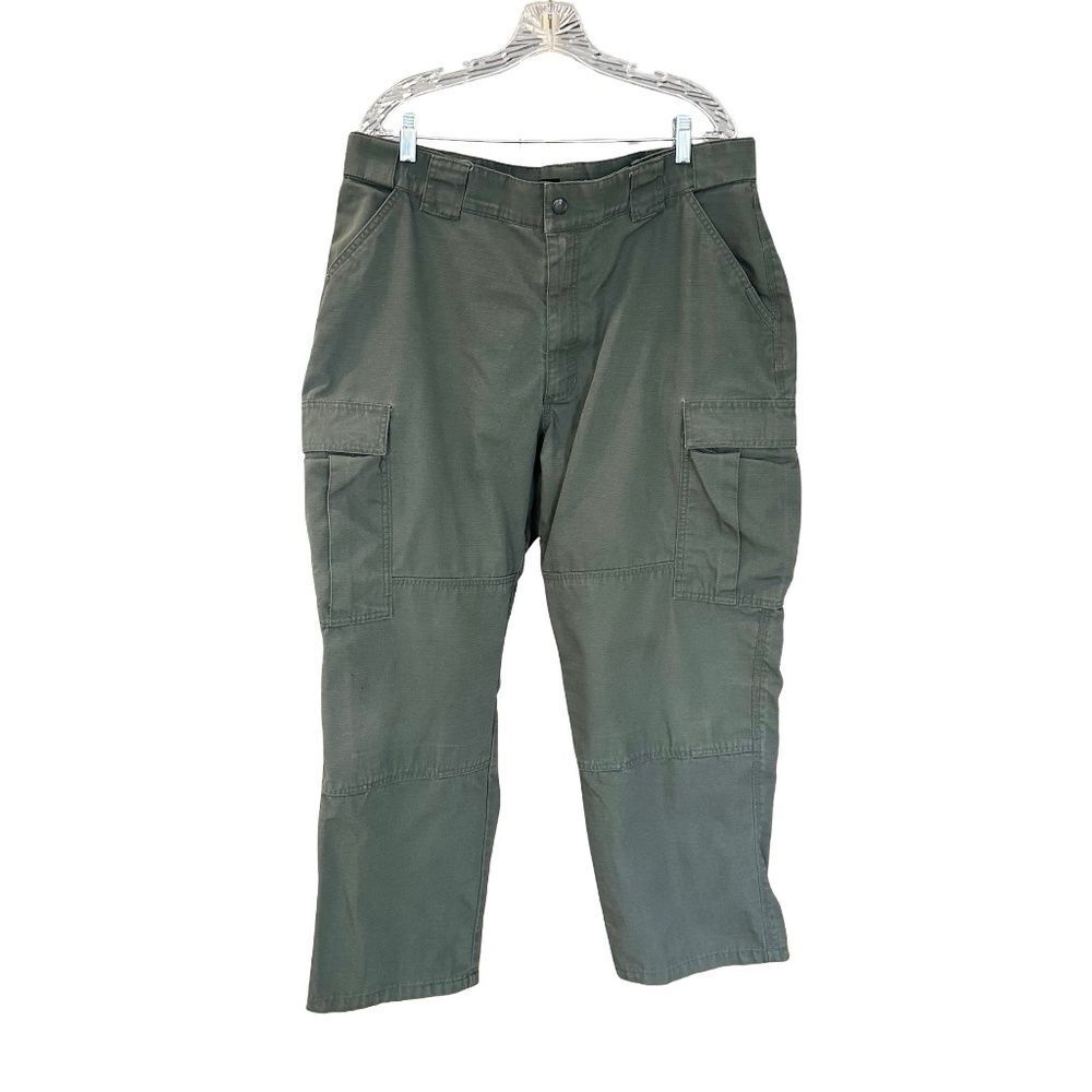 5.11 Mens Utility Cargo Rip Stop Pants Dark Green 40"x30"